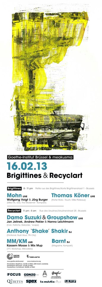 Goethe-Institut & meakusma at Brigittines & Recyclart Goethe-Institut & meakusma at Brigittines & Recyclart