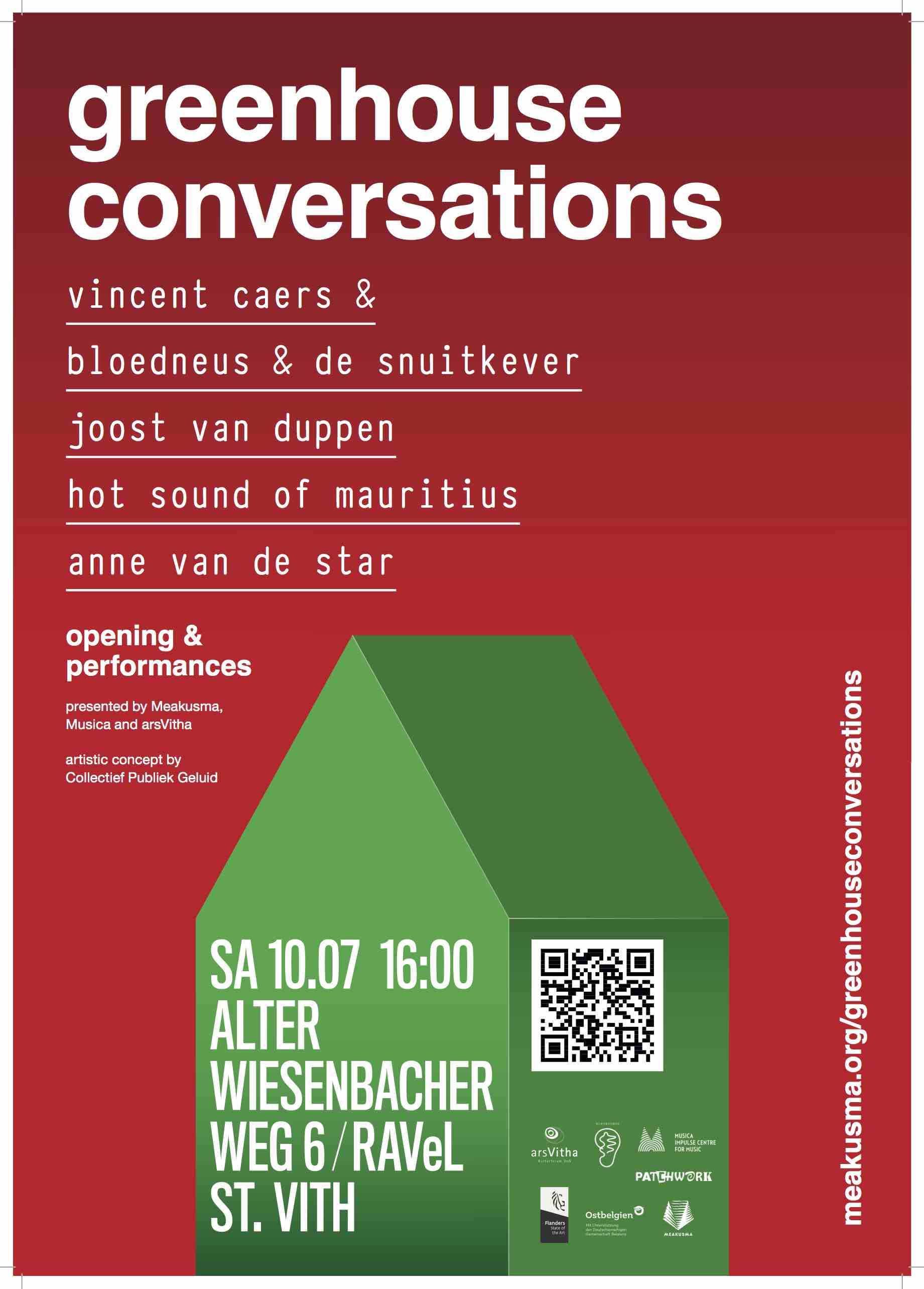 Greenhouse Conversations – Opening // Cancelled